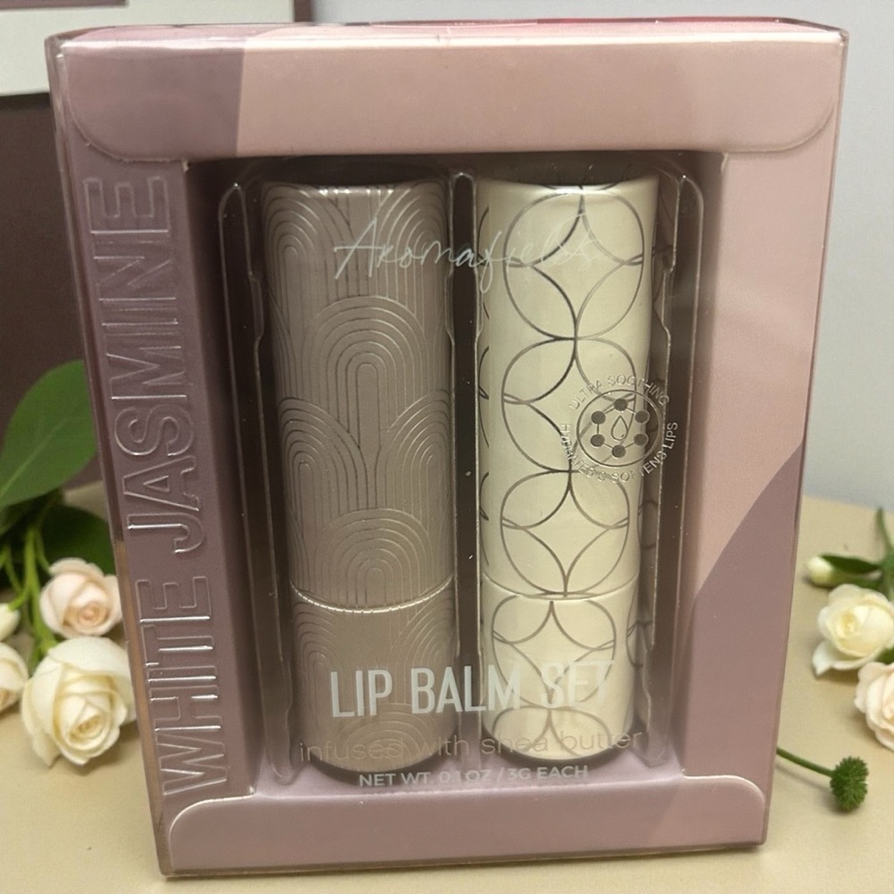 Aromafields White Jasmine Lip Balm Set
